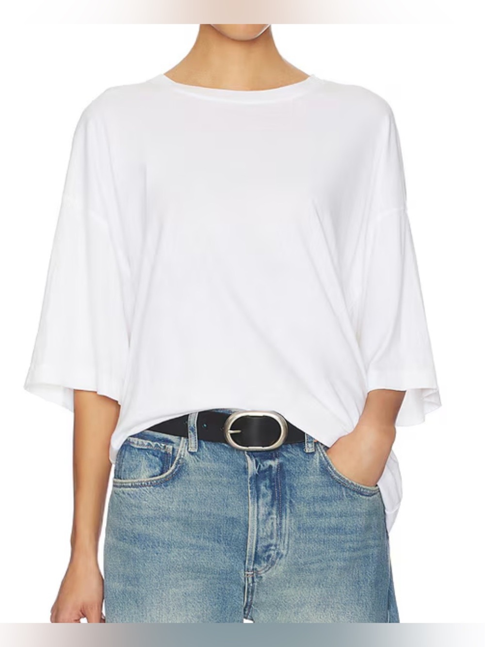 White Boxy Oversized T-shirt